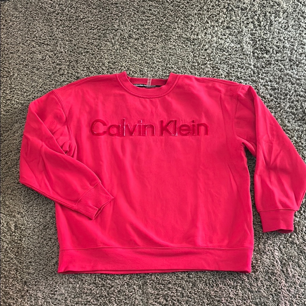 Calvin Klein Vibrant Red Crewneck